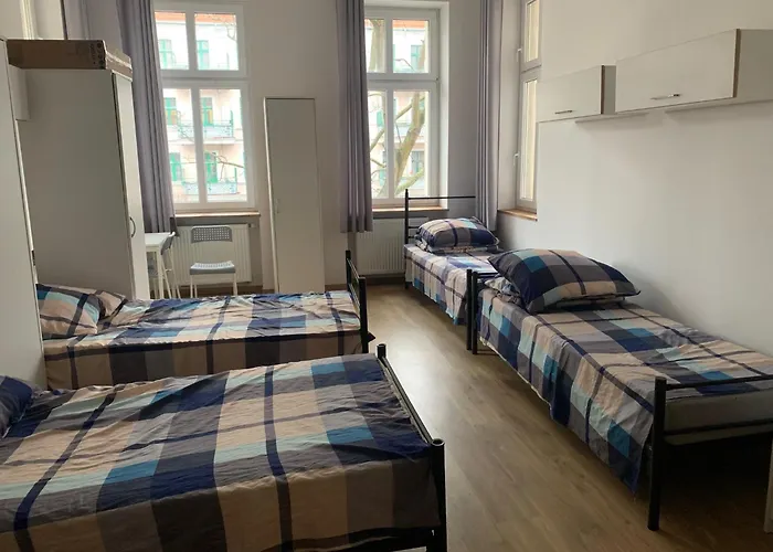 旅馆 W Centrum Szczecina 4 Osobowe